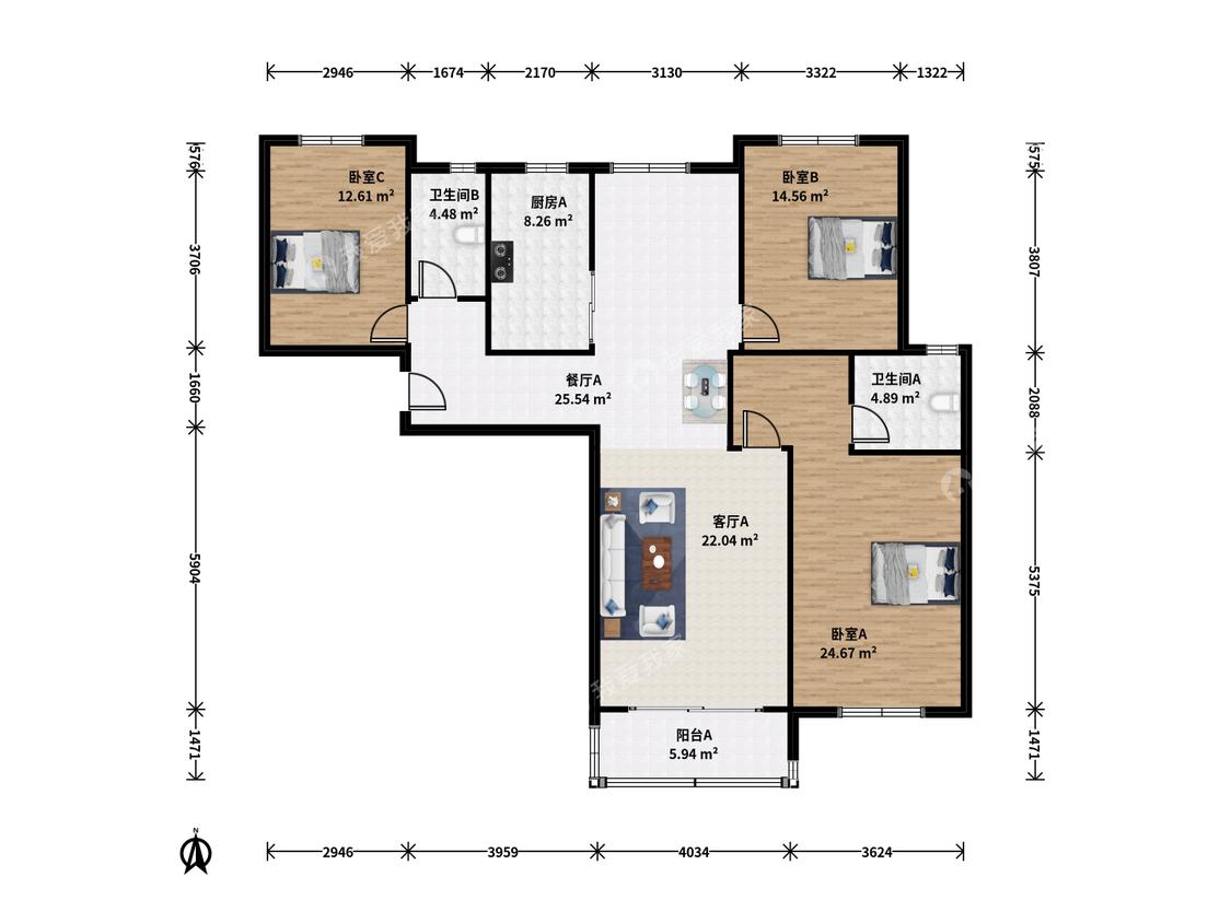 整租·天居玲珑湾