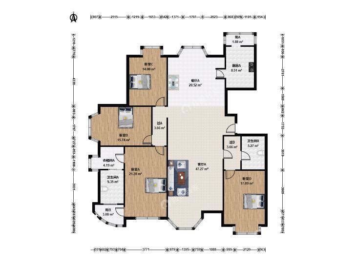整租·世纪城(晴雪园)