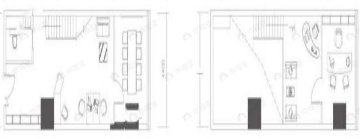 1室1厅1卫建面70m²南户型图