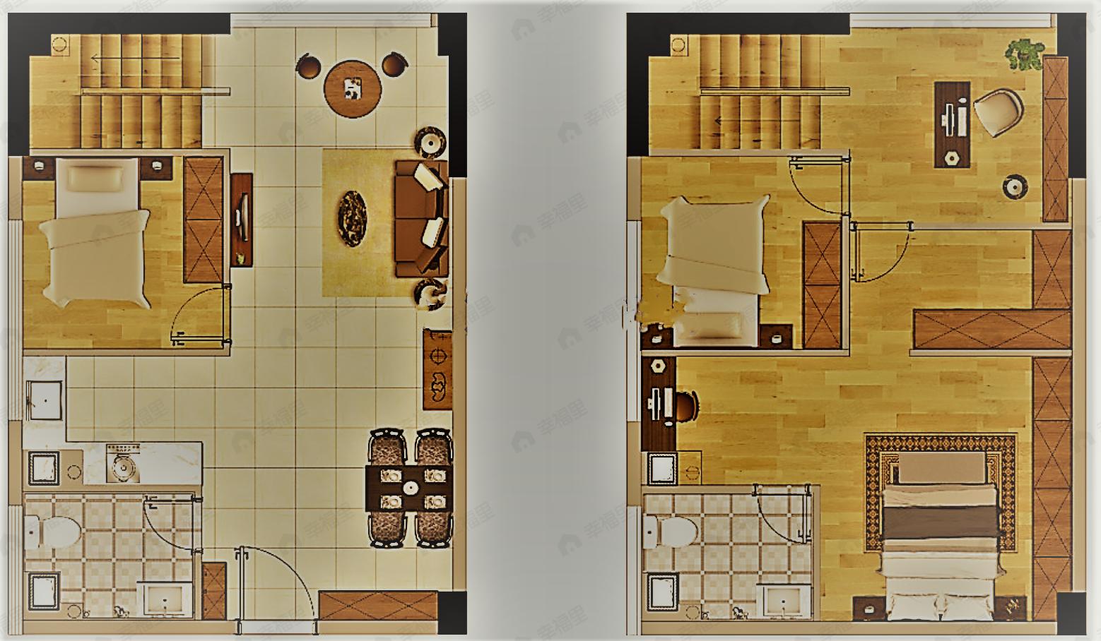 商社又壹城3室2厅2卫户型图