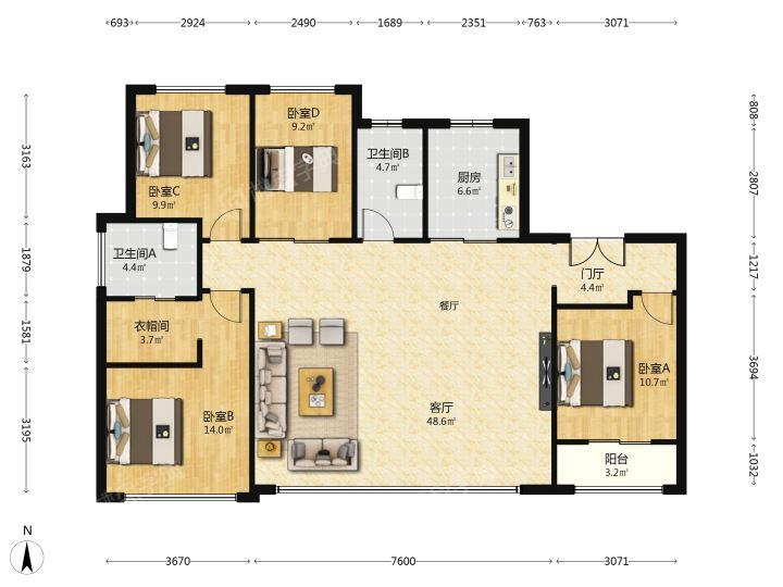整租·海逸长洲A区