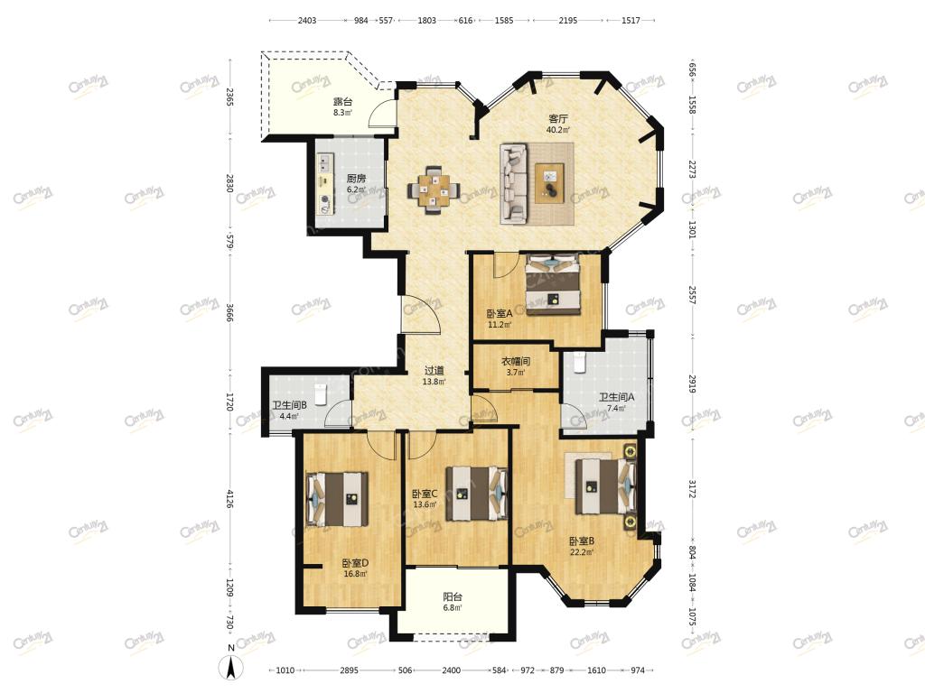 整租·中梁滨江首府