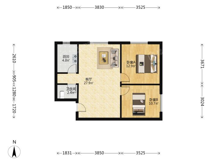整租·融创长风壹号