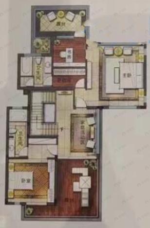 湘江壹号7室4厅5卫户型图