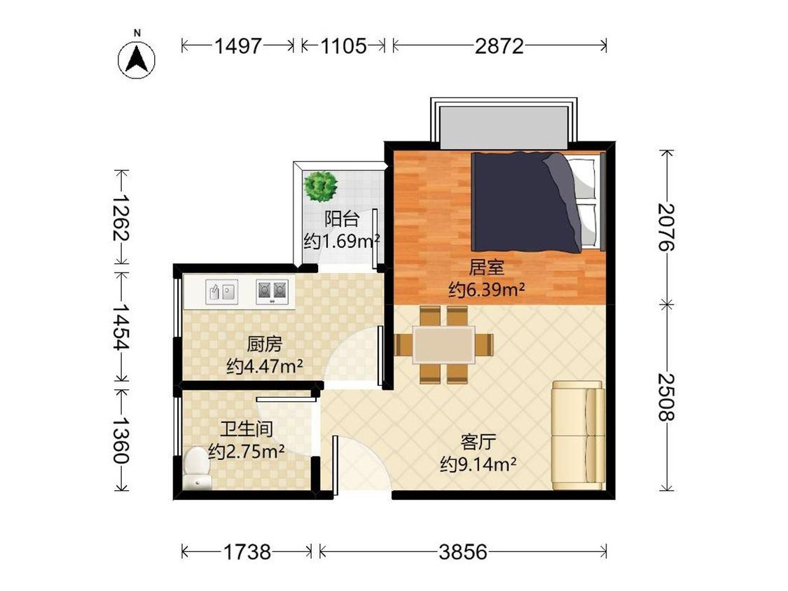 整租·彩天名苑