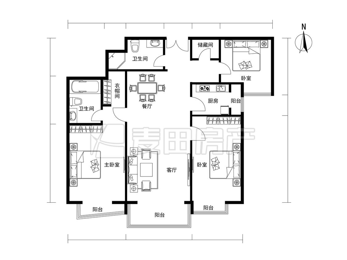 整租·富力城(B区)
