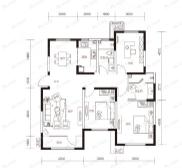 格调平园3室2厅2卫户型图
