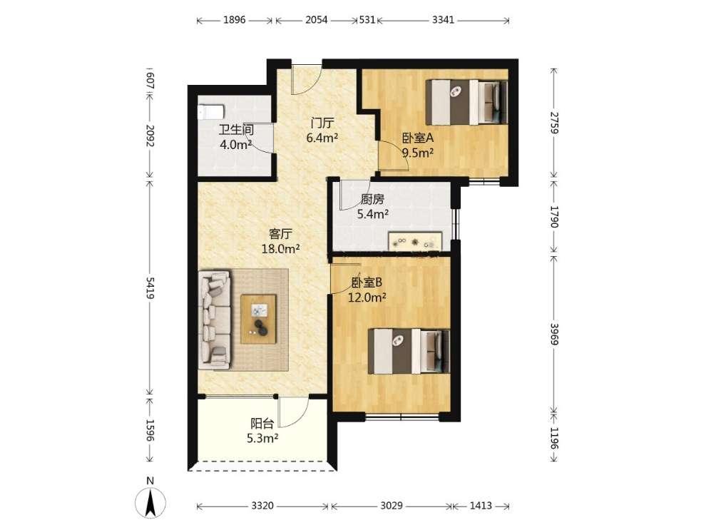 整租·K2海棠湾(一二期)