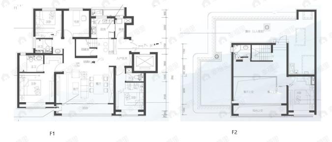 5室2厅4卫建面193平北|南户型图