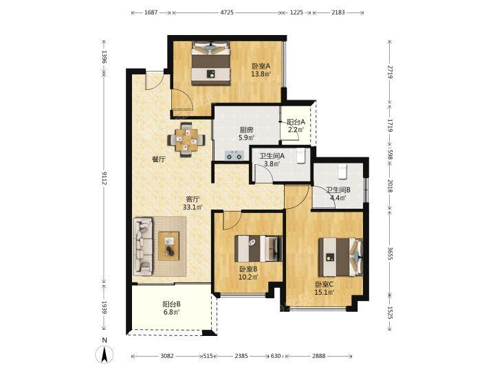 整租·盛和园(东区)