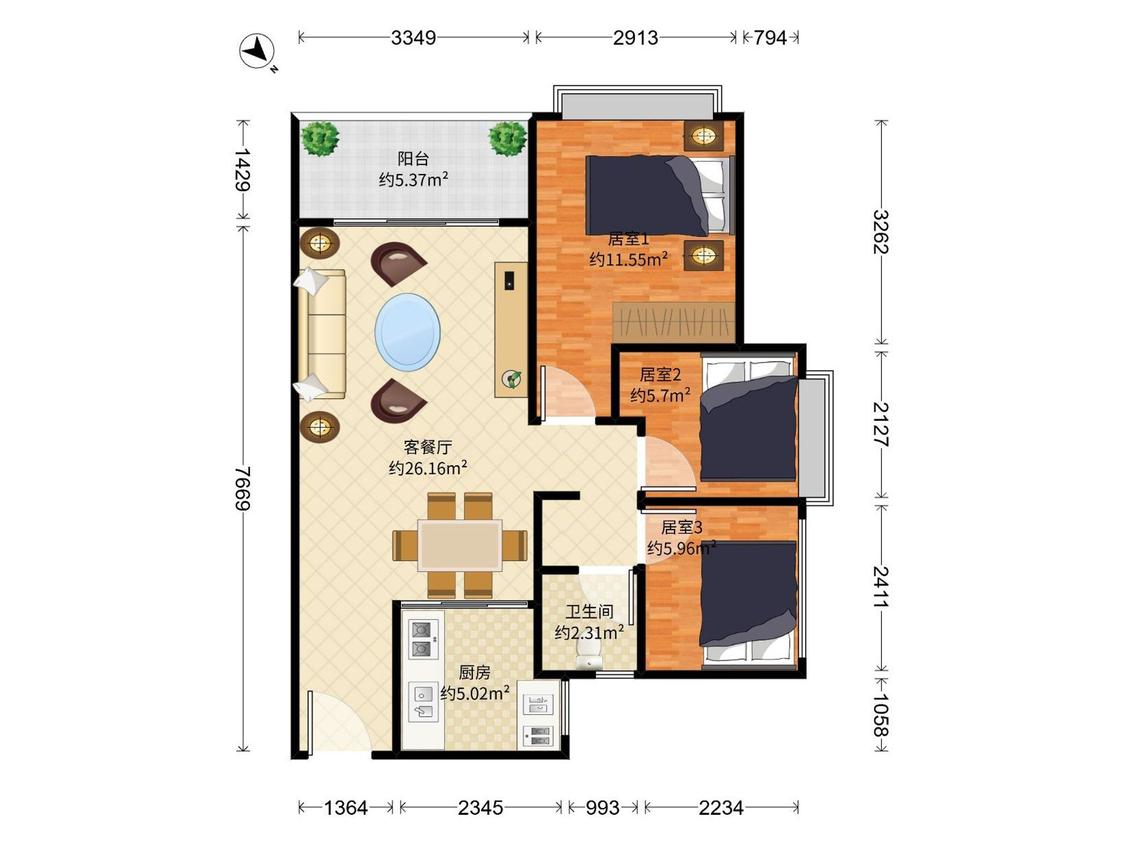 整租·鸿荣源壹城中心(第三区)
