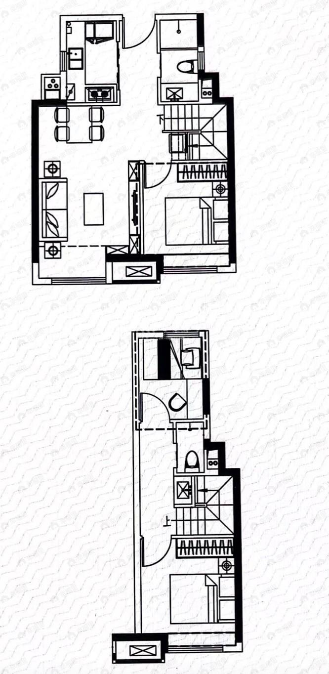 兰州中央公园3室2厅2卫户型图