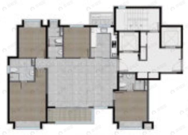 越秀仁恒·天樾园和4室2厅3卫户型图