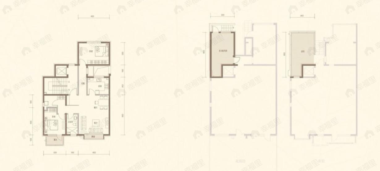 首创澜茵山3室2厅2卫户型图