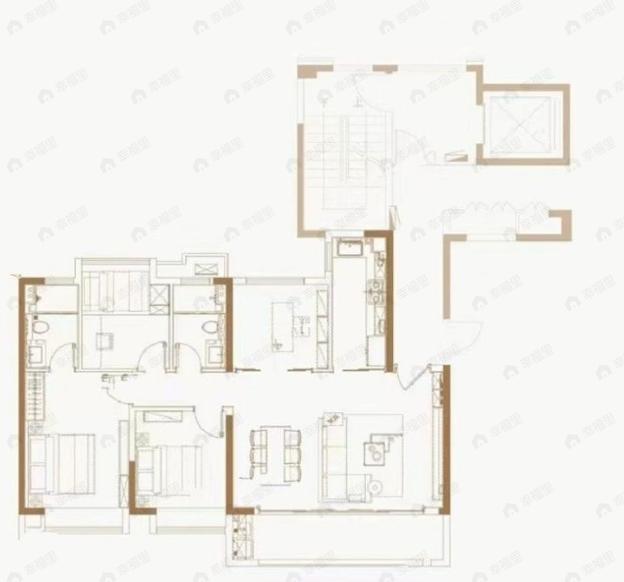颐和四季府4室2厅2卫户型图