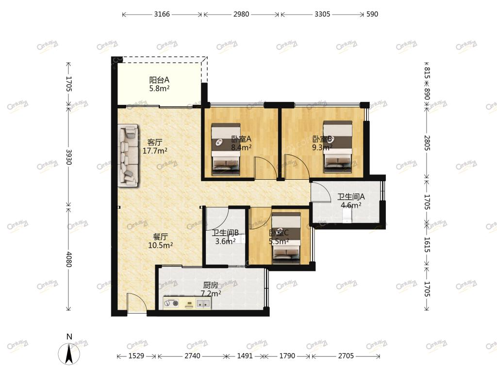 整租·汇泰锦城