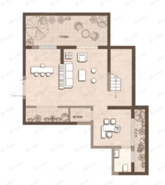 6室3厅3卫建面260平户型图