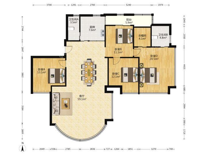 整租·华景新城(逸意居)