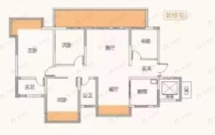 彰泰滨江学府4室2厅2卫户型图