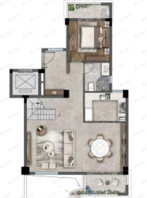 4室2厅2卫建面167平户型图