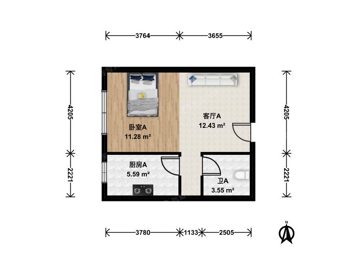 整租·首城国际(北区)