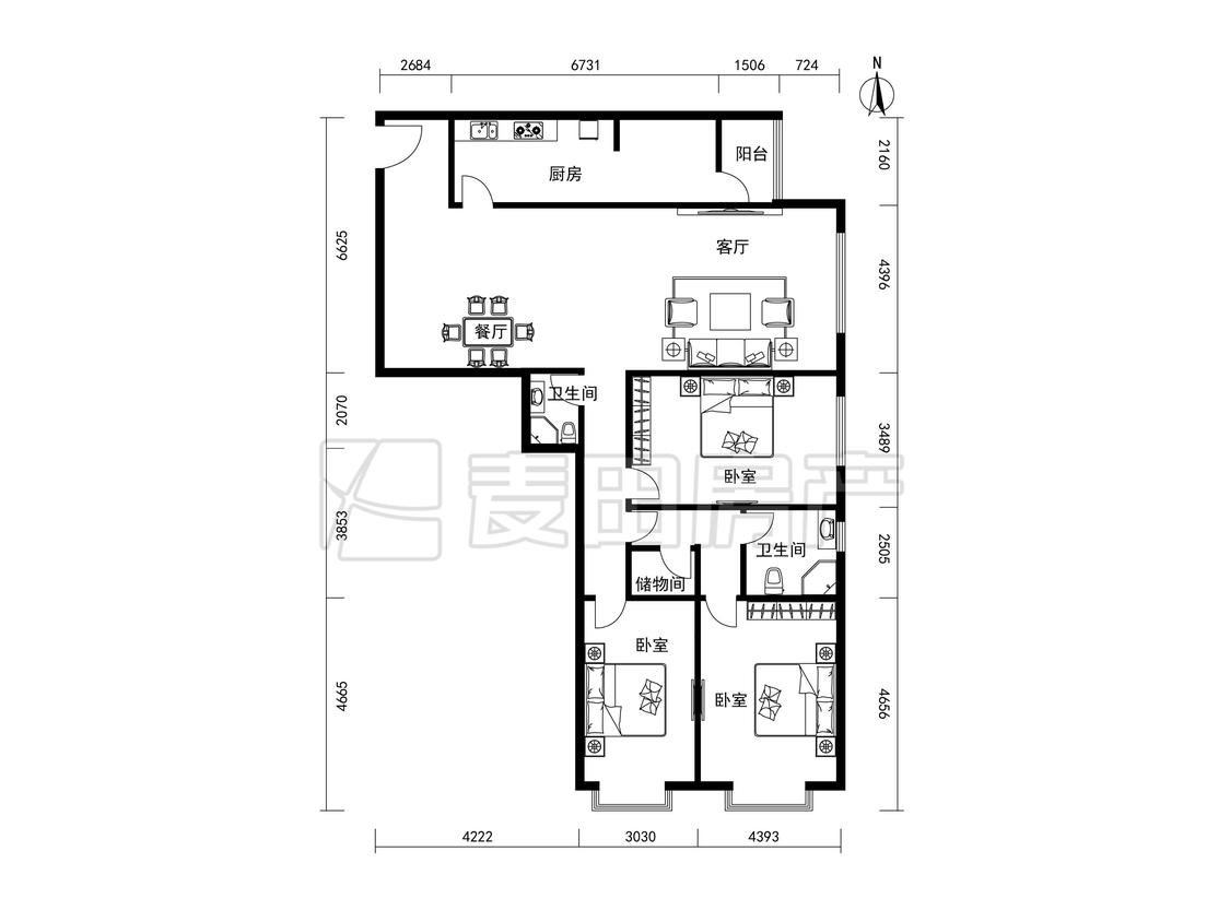 整租·润枫德尚苑