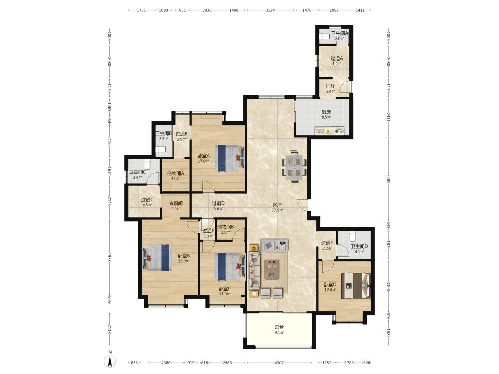 整租·旭日爱上城(第六区)