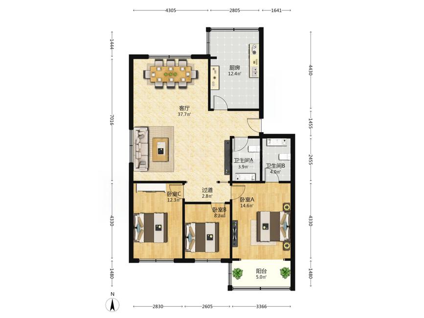 整租·福林花园