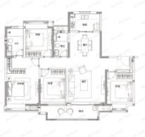 禹洲朗廷元著3室2厅2卫户型图