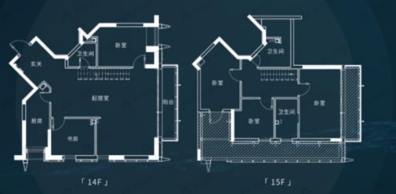 格力公园海德5室2厅3卫户型图