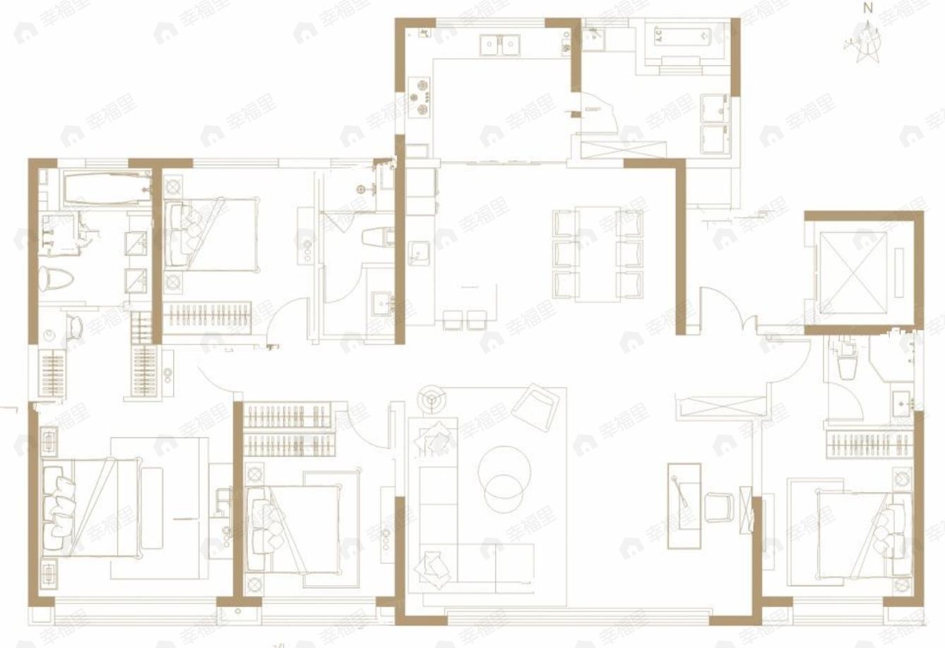 科为城墅4室2厅3卫户型图