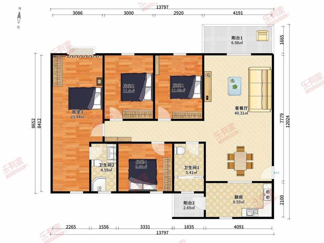 整租·江海碧桂园