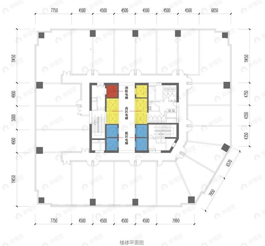1室1厅1卫建面50平南户型图