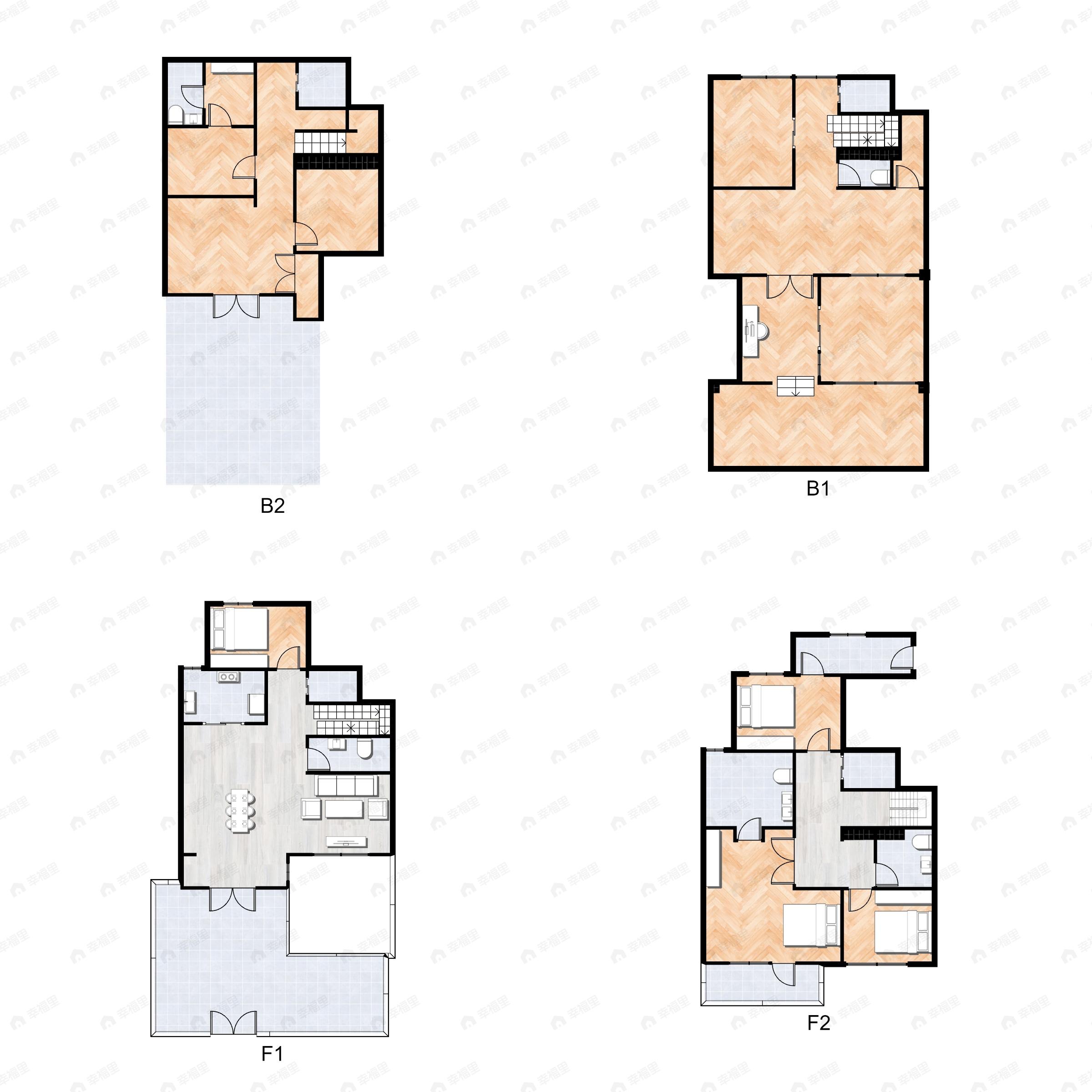 4室2厅5卫建面540平户型图