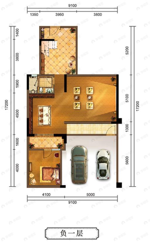 5室4厅4卫建面242平户型图