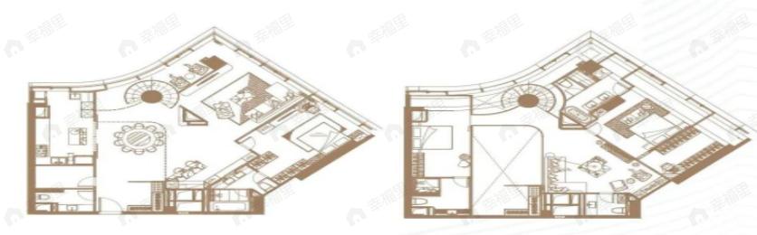 3室2厅5卫建面205平东户型图