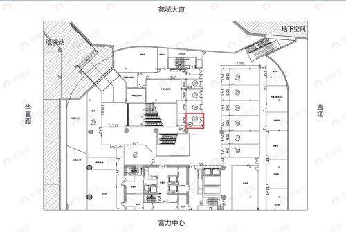 富力盈凯广场1室户型图