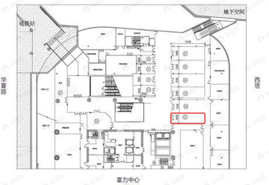 富力盈凯广场1室户型图