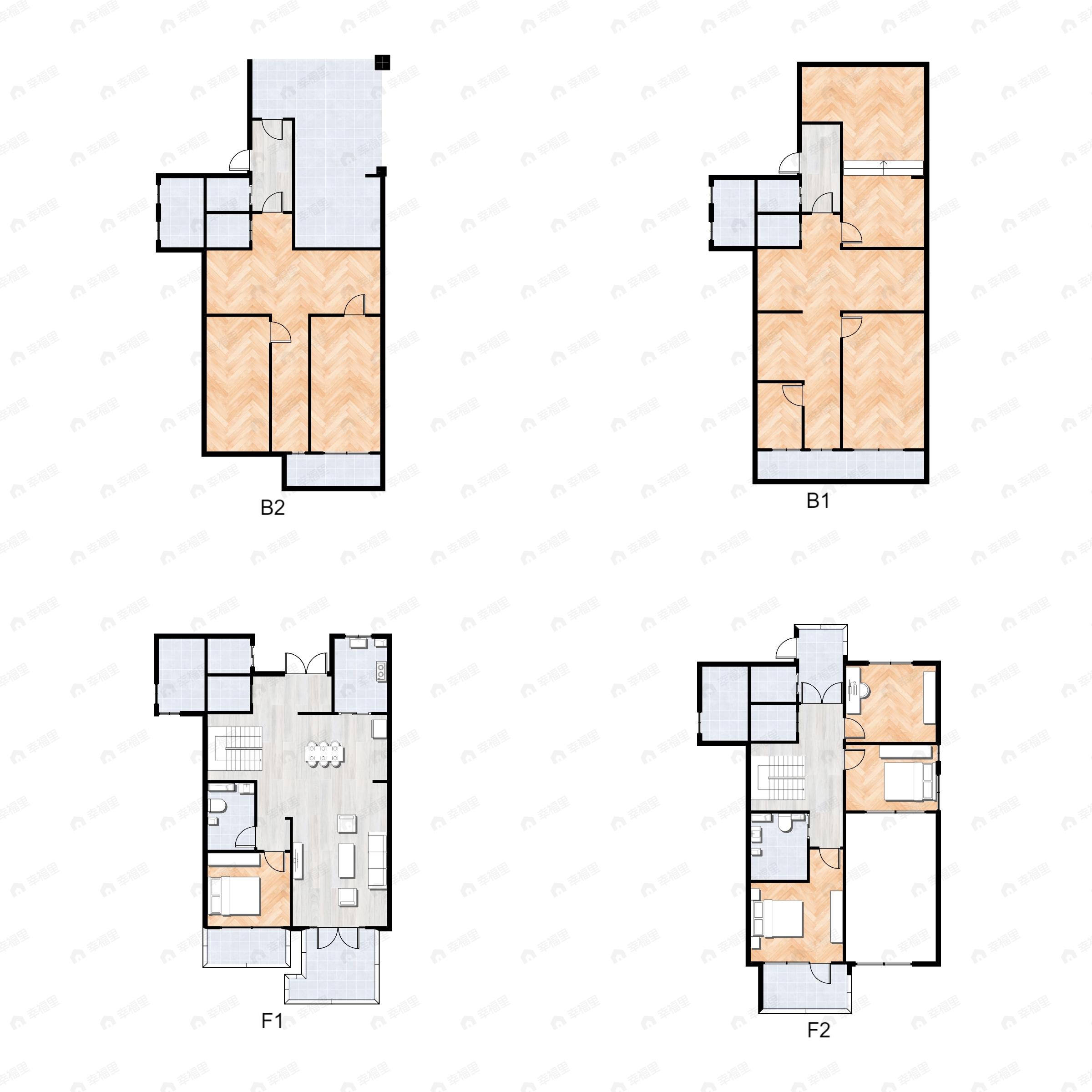 4室3厅2卫建面370平户型图