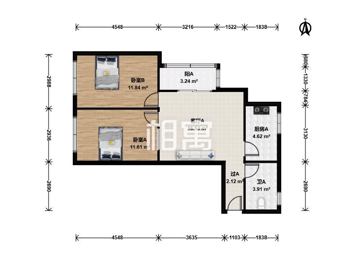 整租·大西洋新城(C区)