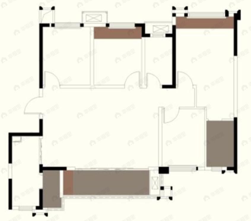 朗基香樾府4室2厅2卫户型图