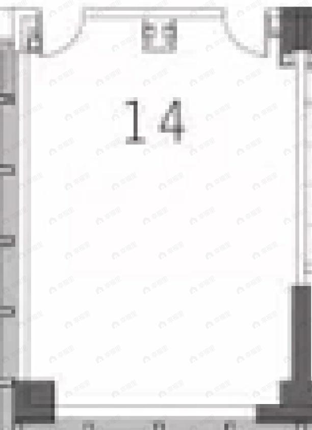 中南云境1室1厅户型图