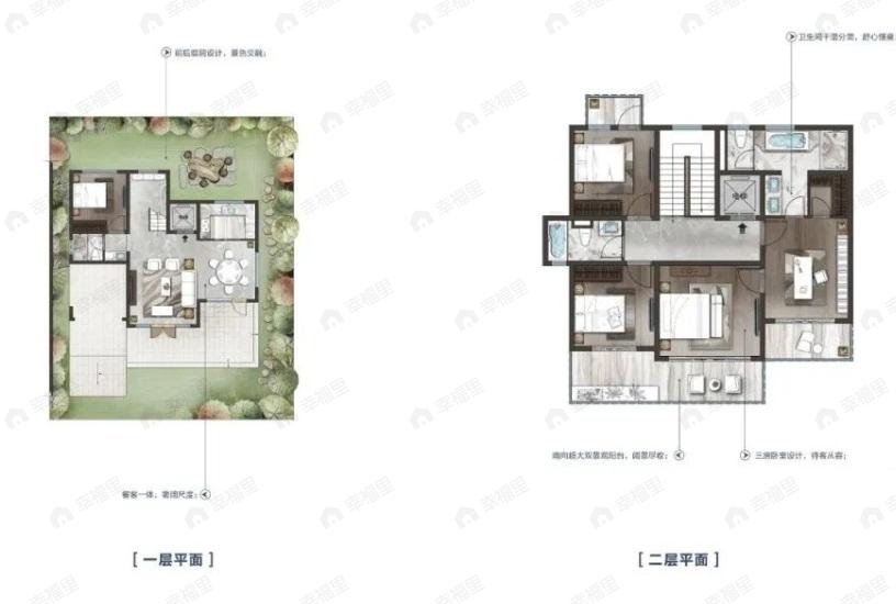 郦湖美墅5室2厅3卫户型图