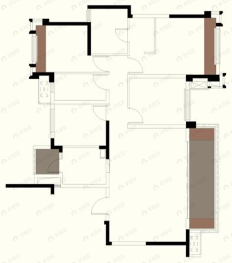 朗基香樾府4室2厅2卫户型图