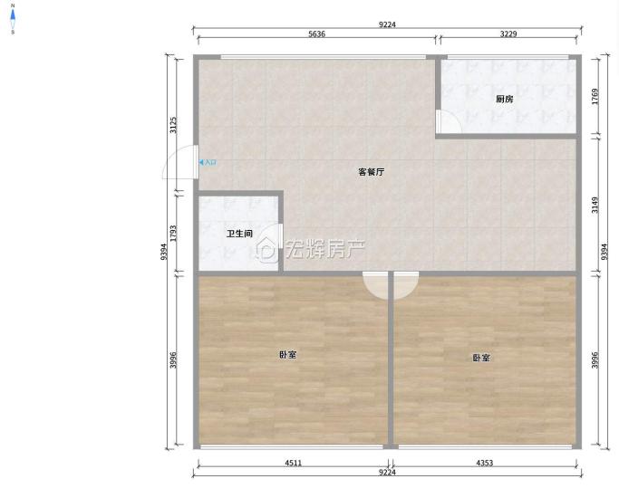 整租·雁滩安居小区