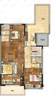 3室2厅3卫建面186平户型图