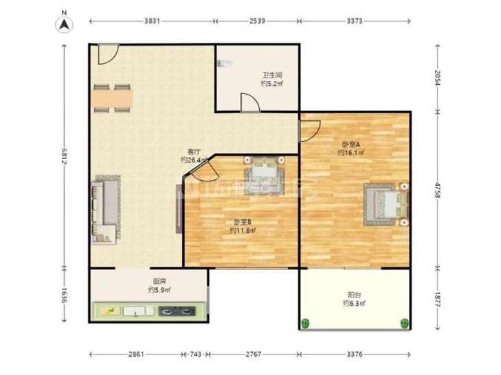 整租·望京西园(三区)