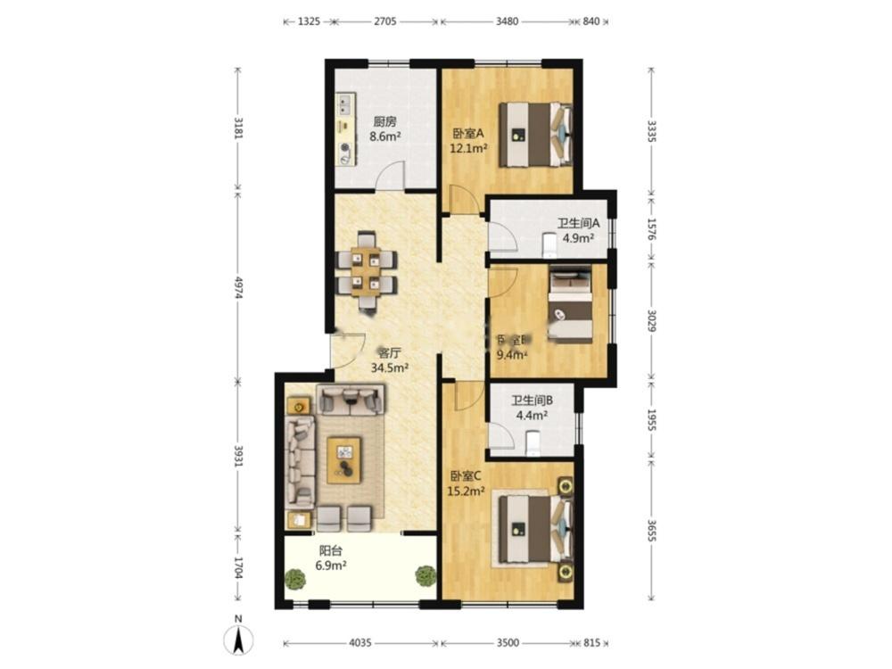 整租·建邦听海(西区)