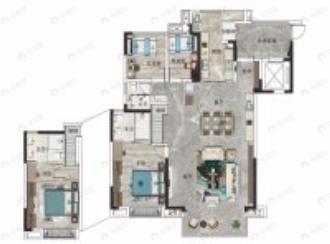 和顺府4室2厅3卫户型图