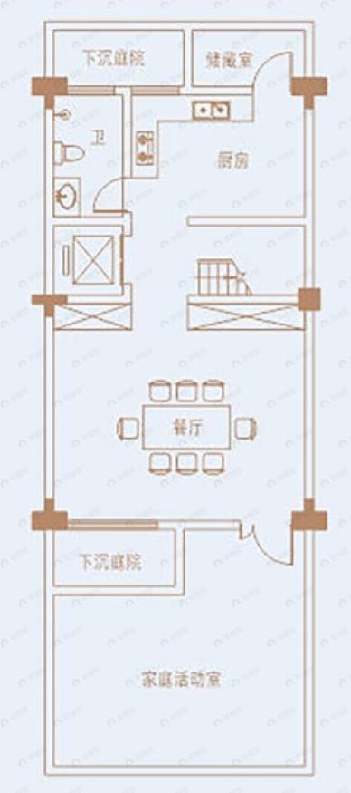 力高雍湖湾4室2厅6卫户型图